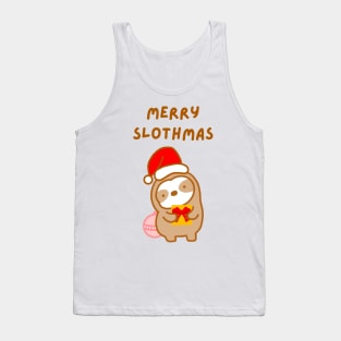 Merry Slothmas Christmas Gift Sloth Tank Top